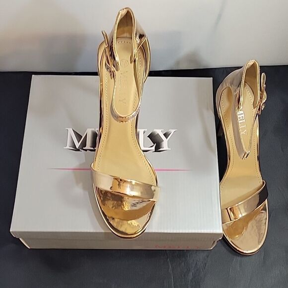 BRAND NEW MELLY ZOANNA ADJUSTABLE BUCKLE ANKLE STRAP ONE BAND STRAP SANDAL - Picture 14 of 16